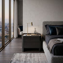 Hospitality furniture - Black Oak 2-Drawer Bedside Table - www.oroatrade.com