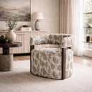 Hospitality furniture - Gray Printed Accent Chair - www.oroatrade.com
