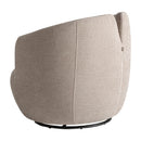 Hospitality furniture - Beige Chenille Swivel Chair - www.oroatrade.com