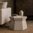 Hospitality furniture - Cream Octagonal Side Table - www.oroatrade.com