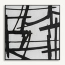 Black Paint Contemporary Wall Art | Vical Home Ezrah