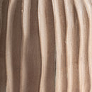 Brown Ceramic Fluted Vase | Vical Home Lais