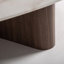 Organic-Shaped White Marble Coffee Table | Vical Home Oyace