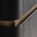 Black Wooden 4-Door Wardrobe | Vical Home Prayon
