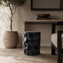 Black Suar Wood Carved Stool | Vical Home Kialeh