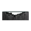 Black Geometric Base Coffee Table | Vical Home Petria