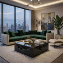 Black Geometric Base Coffee Table | Vical Home Petria
