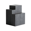 Hospitality furniture - Black Wooden Geometrical Side Table - www.oroatrade.com