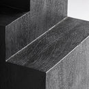 Hospitality furniture - Black Wooden Geometrical Side Table - www.oroatrade.com