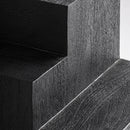 Hospitality furniture - Black Wooden Geometrical Side Table - www.oroatrade.com
