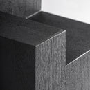 Hospitality furniture - Black Wooden Geometrical Side Table - www.oroatrade.com
