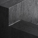 Hospitality furniture - Black Wooden Geometrical Side Table - www.oroatrade.com