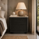 Hospitality furniture - Gray Oak 2-Door Bedside Table - www.oroatrade.com