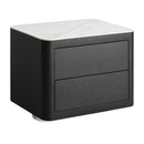 Hospitality furniture - Gray Oak 2-Door Bedside Table - www.oroatrade.com