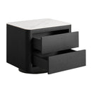 Hospitality furniture - Gray Oak 2-Door Bedside Table - www.oroatrade.com