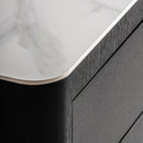 Hospitality furniture - Gray Oak 2-Door Bedside Table - www.oroatrade.com