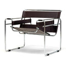 Chrome Framed Leather Inspired Accent Chair | Bali Loom Jericho | Oroatrade.com