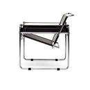 Chrome Framed Leather Inspired Accent Chair | Bali Loom Jericho | Oroatrade.com