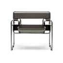 Chrome Framed Leather Inspired Accent Chair | Bali Loom Jericho | Oroatrade.com