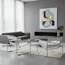 Leather Inspired Strips Accent Chair | Bali Loom Jericho | Oroatrade.com