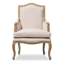 Wood Traditional French Accent Chair | Bali Loom Nivernais | Oroatrade.com