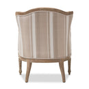 Brown Stripe Accent Chair | Bali Loom Charlemagne | Oroatrade.com