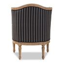 Striped Traditional French Accent Chair | Bali Loom Charlemagne | Oroatrade.com
