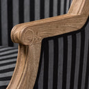 Striped Traditional French Accent Chair | Bali Loom Charlemagne | Oroatrade.com