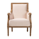 Beige Linen Accent Chair | Bali Loom Chavanon | Oroatrade.com