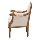 Beige Linen Accent Chair | Bali Loom Chavanon | Oroatrade.com