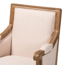 Beige Linen Accent Chair | Bali Loom Chavanon | Oroatrade.com