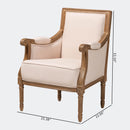 Beige Linen Accent Chair | Bali Loom Chavanon | Oroatrade.com