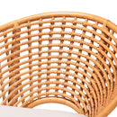 Round Rattan Bohemian Accent Chair | Bali Loom Aerin | Oroatrade.com