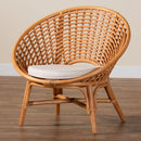 Round Rattan Bohemian Accent Chair | Bali Loom Aerin | Oroatrade.com