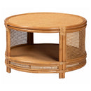 Hospitality furniture - Round 2-Tier Rattan Coffee Table - www.oroatrade.com