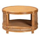 Hospitality furniture - Round 2-Tier Rattan Coffee Table - www.oroatrade.com