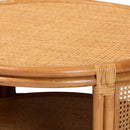 Hospitality furniture - Round 2-Tier Rattan Coffee Table - www.oroatrade.com