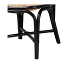 Black Framed Rattan Dining Chair | Bali Loom Ayana | Oroatrade.com
