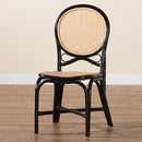 Black Framed Rattan Dining Chair | Bali Loom Ayana | Oroatrade.com