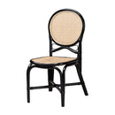 Black Framed Rattan Dining Chair | Bali Loom Ayana | Oroatrade.com