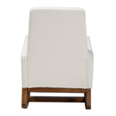 White Boucle Rocking Chair | Bali Loom Yashiya | Oroatrade.com