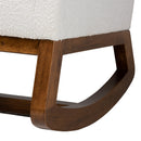 White Boucle Rocking Chair | Bali Loom Yashiya | Oroatrade.com