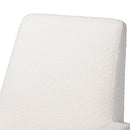 White Boucle Rocking Chair | Bali Loom Yashiya | Oroatrade.com