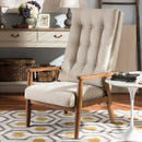 Beige Tufted High Back Accent Chair | Bali Loom Roxy | Oroatrade.com