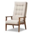 Beige Tufted High Back Accent Chair | Bali Loom Roxy | Oroatrade.com