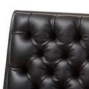 Black Leather Inspired Lounge Chair | Bali Loom Annetha | Oroatrade.com