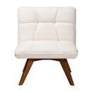 Cream Boucle Japandi Accent Chair | Bali Loom Baxton | Oroatrade.com