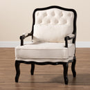 Cream Tufted French Accent Chair | Bali Loom Dion | Oroatrade.com