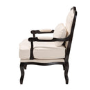 Cream Tufted French Accent Chair | Bali Loom Dion | Oroatrade.com