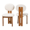 Boucle Japandi Dining Chairs 2 | Bali Loom Kacela | Oroatrade.com